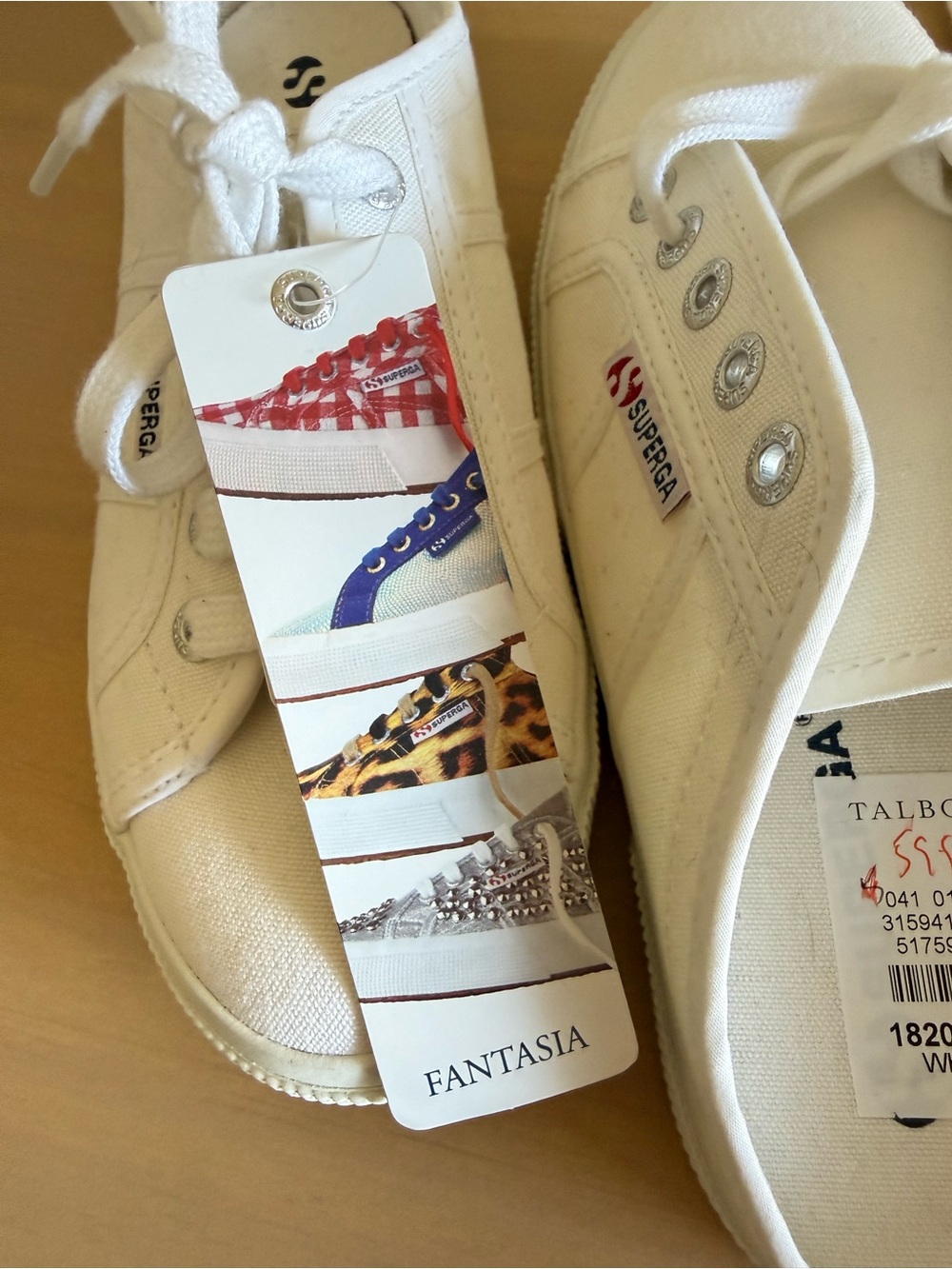 Superga 2288 Vcotw Fantasia Collection White Canvas Mule Sneakers New 36 6 - Picture 3 of 14